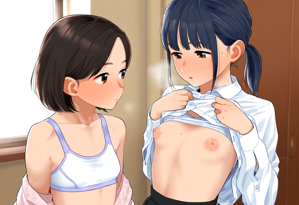【二次】乳比べしてるエロ画像まとめ　その２のアイキャッチ画像