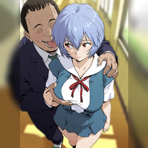 【エロ画像】キモ男凌辱レイプpart221！綾波レイがキモデブ男子に執拗に付き纏われてオチンポご奉仕させられたり…他まとめ