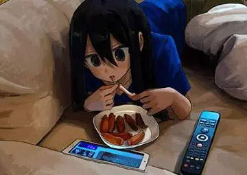 【電子コミックの日】タブレットを眺める女子の二次画像